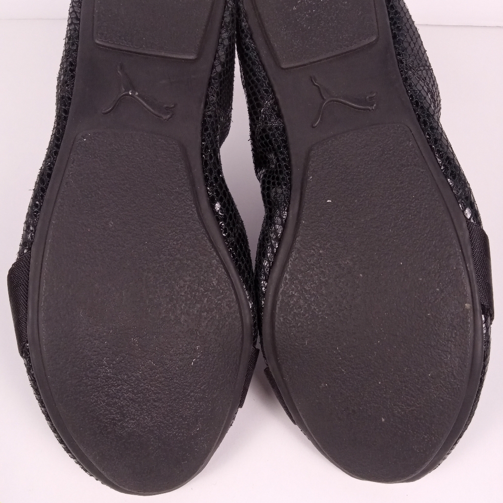 Puma Rhythm Shine Black Python Snake Texture Ball… - image 10